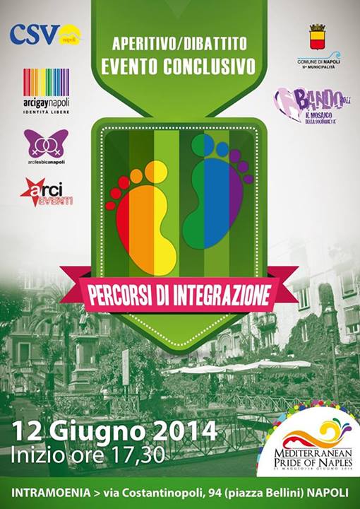 Aperitivo dibattito – PERCORSI DI INTEGRAZIONE – evento finale – 12 Giugno