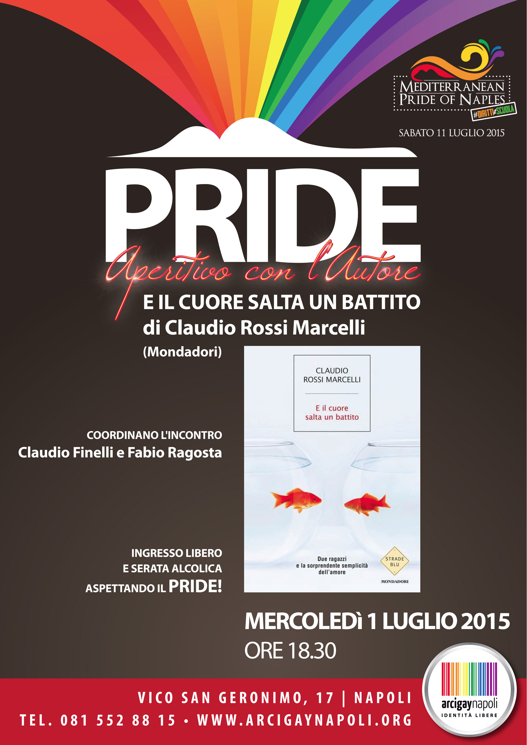 Mercoledi 1 Luglio – Incontro con l’autore Aperitivo Pride