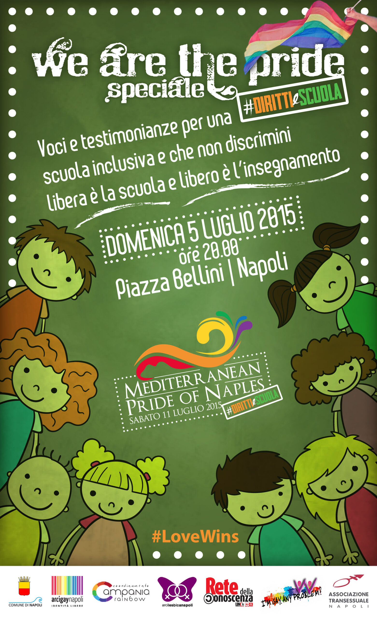 Domenica 5 Luglio – We are the Pride, speciale diritti e scuola