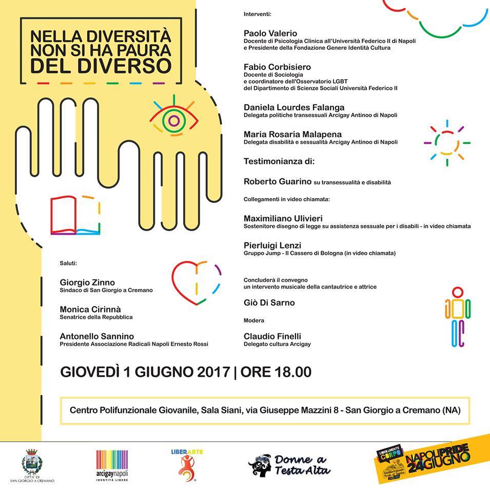 1 Giugno – Nella diversità non si ha paura del diverso