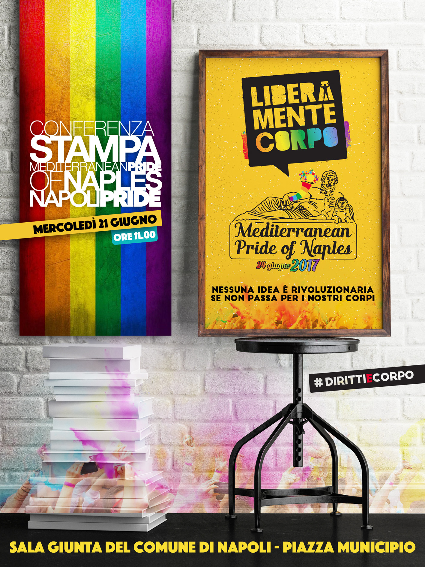 Conferenza stampa di presentazione del Mediterranean Pride of Naples 2017