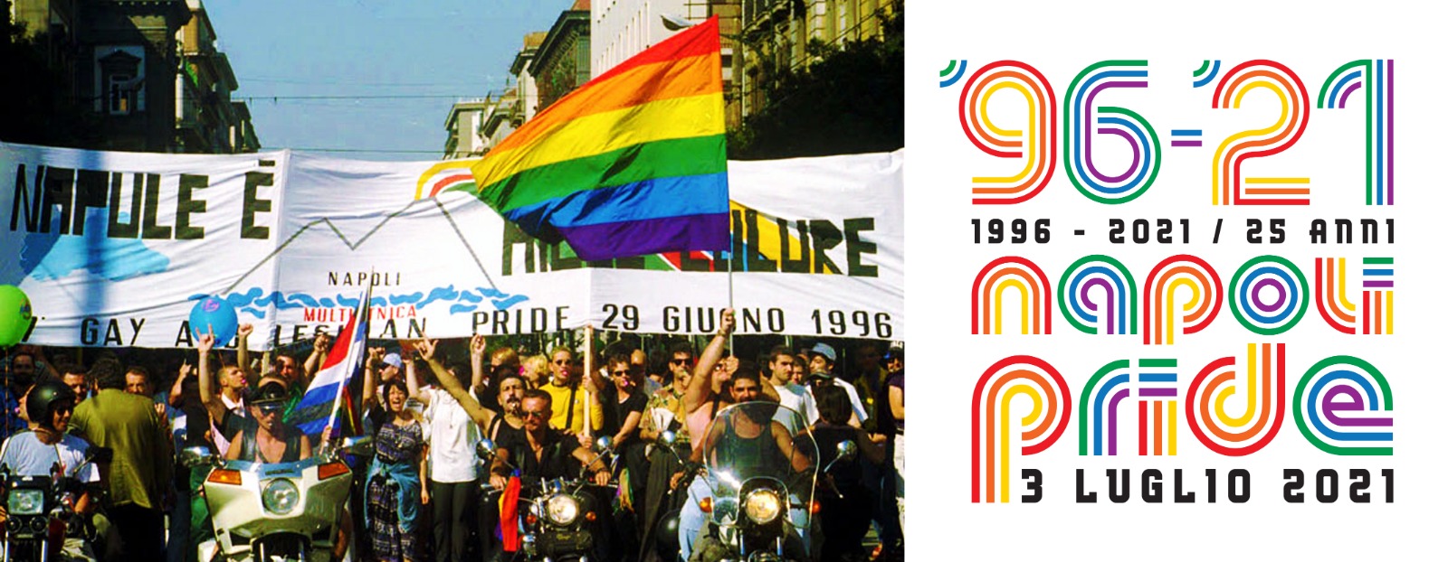 NAPOLI PRIDE: JESCE SOLE, IN PIAZZA 25 ANNI DOPO IL PRIMO PRIDE DEL SUD ITALIA