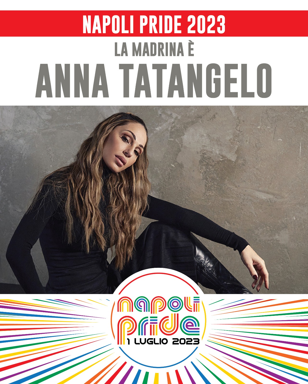 NAPOLI PRIDE 2023: LA MADRINA È ANNA TATANGELO